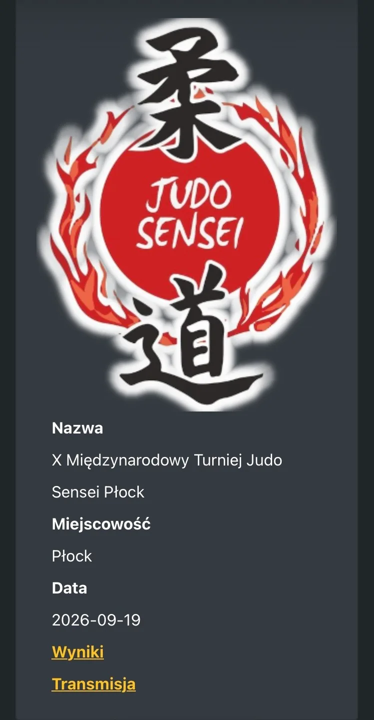 Plakat — X Międzynarodowy Turniej Judo Sensei Płock