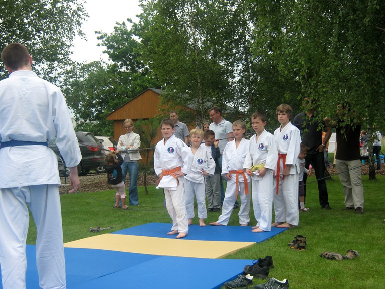 Pokaz judo w przedszkolu Milusin