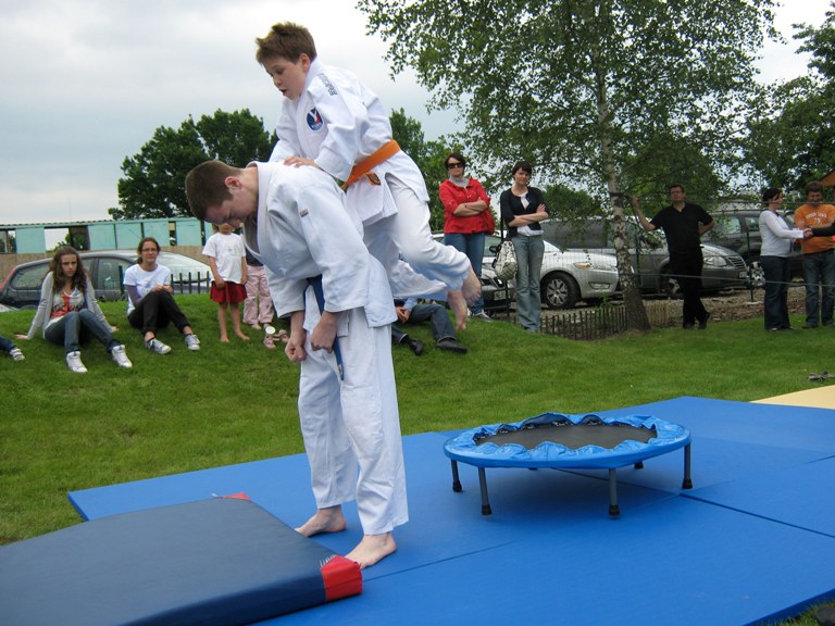 Pokaz judo w przedszkolu Milusin