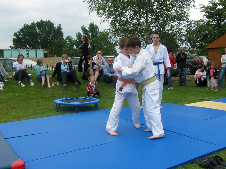 Pokaz judo w przedszkolu Milusin