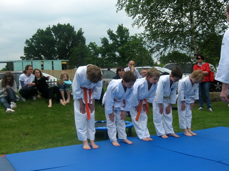 Pokaz judo w przedszkolu Milusin