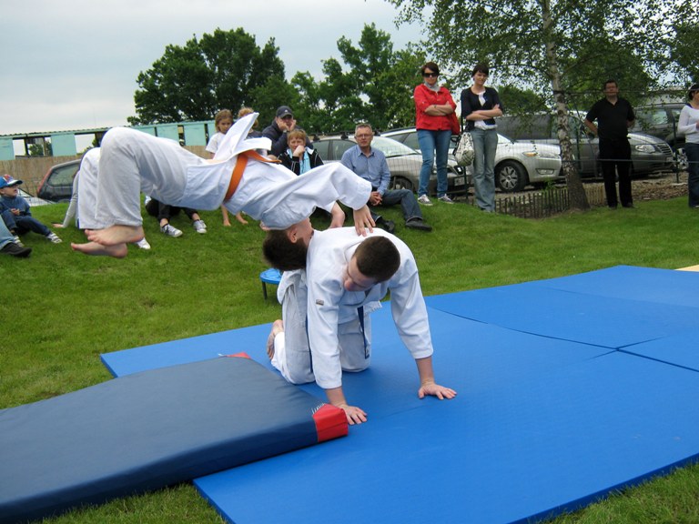 Pokaz judo w przedszkolu Milusin