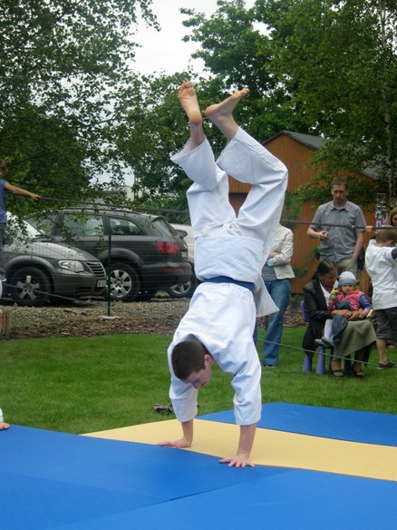 Pokaz judo w przedszkolu Milusin