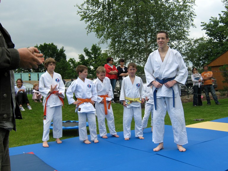 Pokaz judo w przedszkolu Milusin