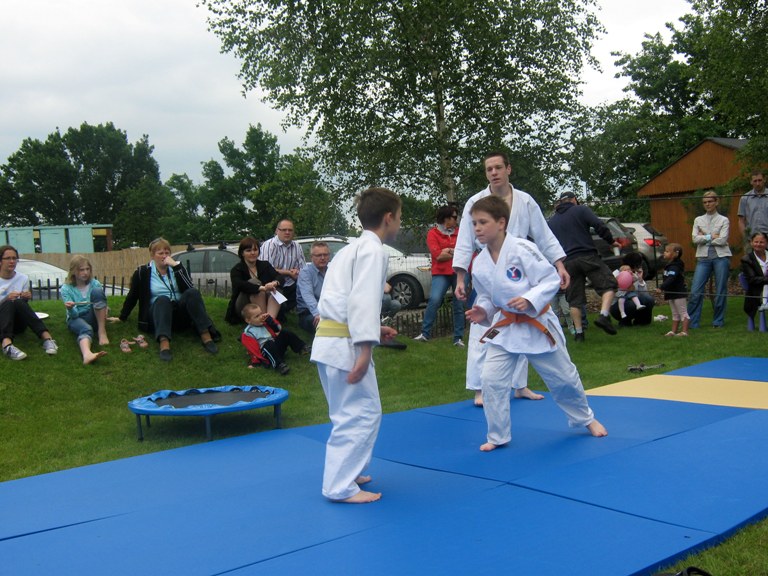 Pokaz judo w przedszkolu Milusin