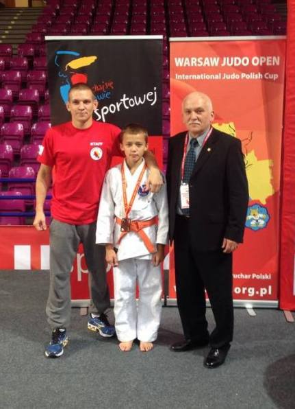 Trenerzy Piotr i Tomek z Szymonem