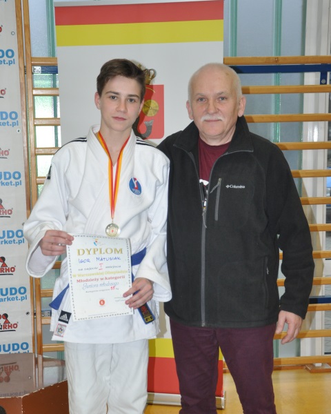 Igor z trenerem Piotrem
