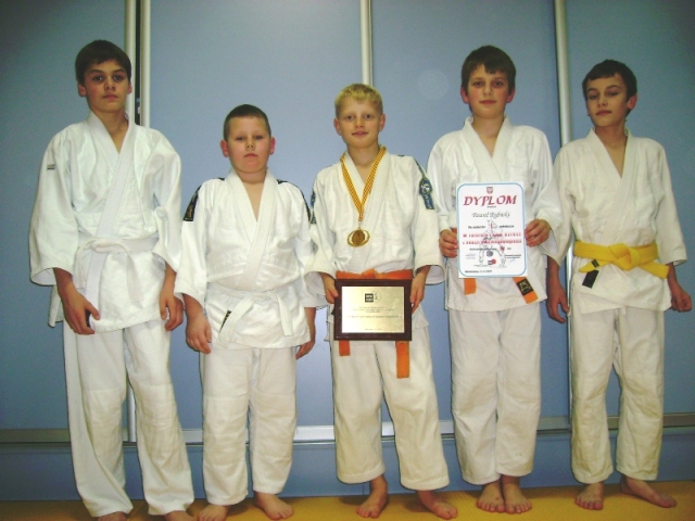 od lewej: Mikołaj Zwierzyński, Filip Grabowski, Paweł Rybicki, Mateusz Sadowski i Michał Olkuśnik