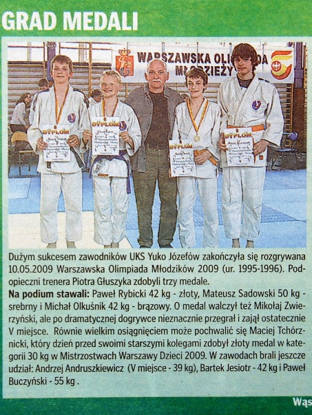 Linia Otwocka — Grad medali (2009)