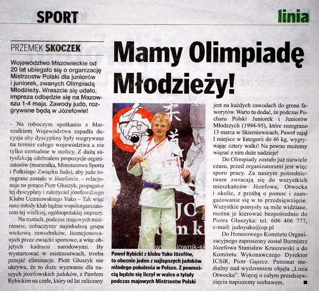 Linia Otwocka — Mamy Olimpiadę Młodzieży! (2010)