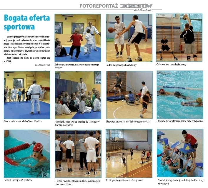 Józefów nad Świdrem — Bogata oferta sportowa (2010)