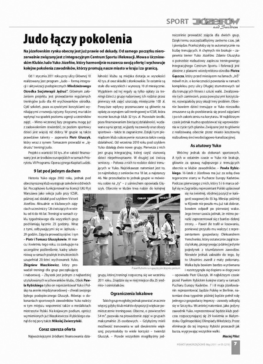 Józefów nad Świdrem — Judo łączy pokolenia (2011)