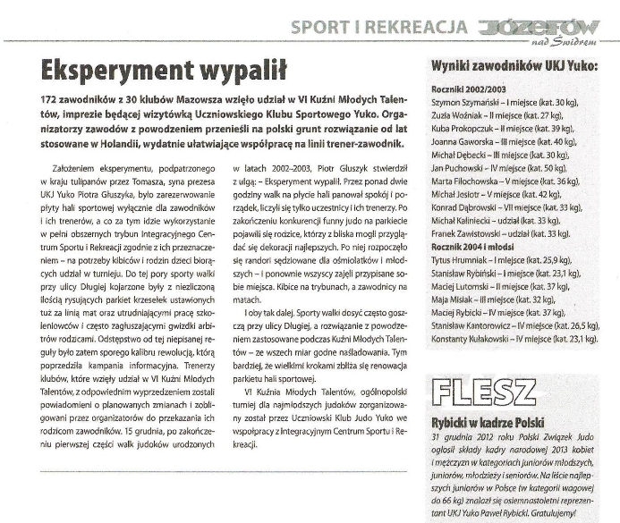 Józefów na Świdrem — VI Kużnia Młodych Talemtów (2013)