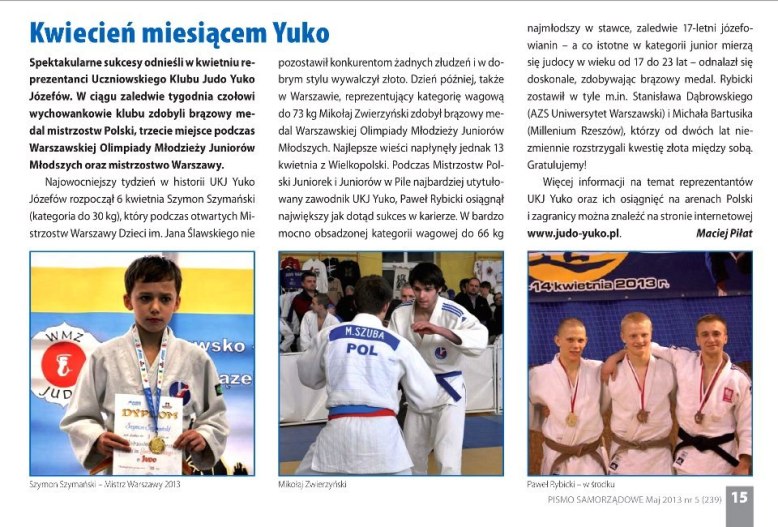Józefów nad Świdrem — Kwiecień miesiącem Yuko (2013)