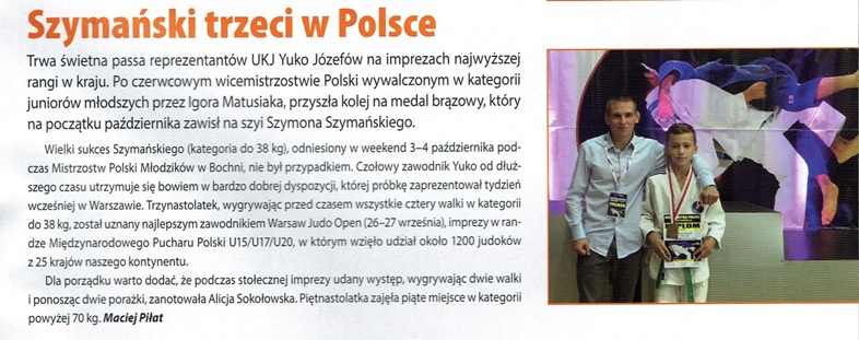 Józefów nad Świdrem — Szymański trzeci w Polsce (2015)