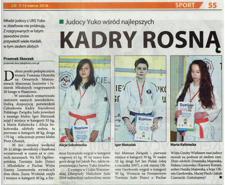 Linia Otwocka — Kadry rosną (2016)