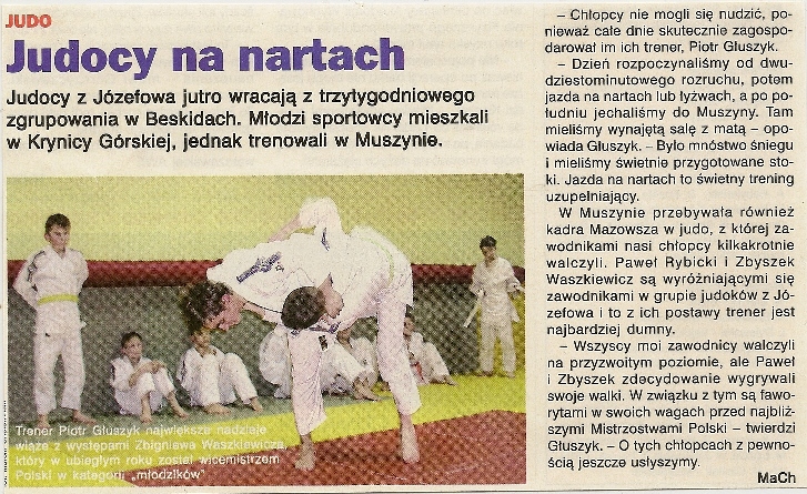 Życie Warszawy — Judocy na nartach (2006)
