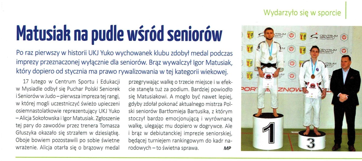 Józefów nad Świdrem — Matusiak na pudle wśród seniorów (2018)