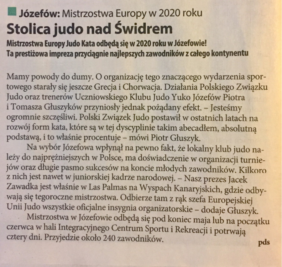 Linia Otwocka — Stolica Judo nad Świdrem (2019)
