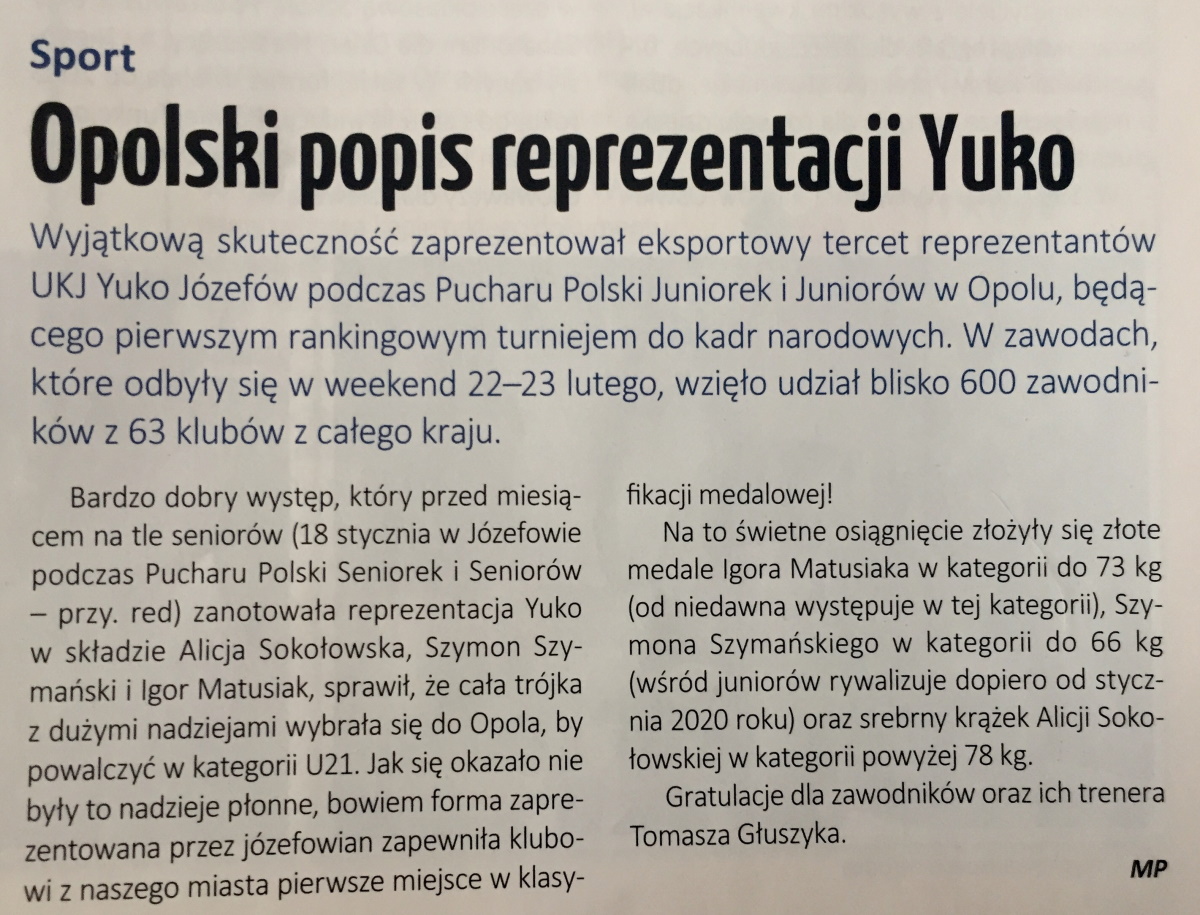 Linia Otwocka — Opolski popis reprezentacji Yuko (2020)